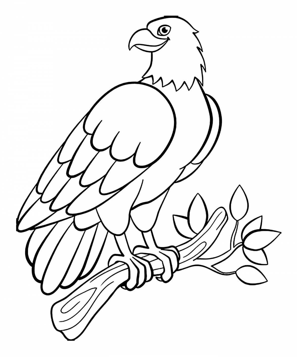 Great eaglet coloring page