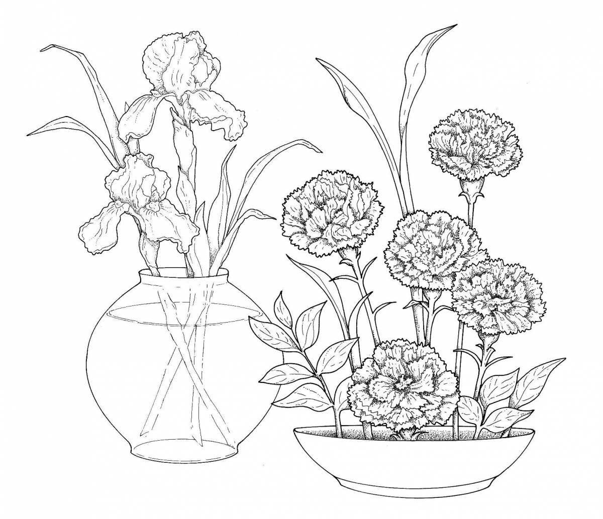 Exciting composition coloring page
