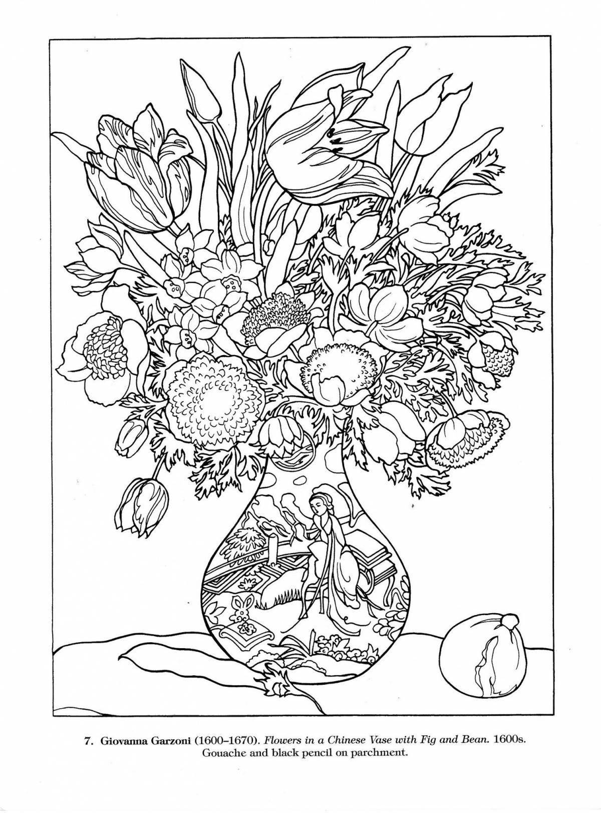Creative composition coloring page