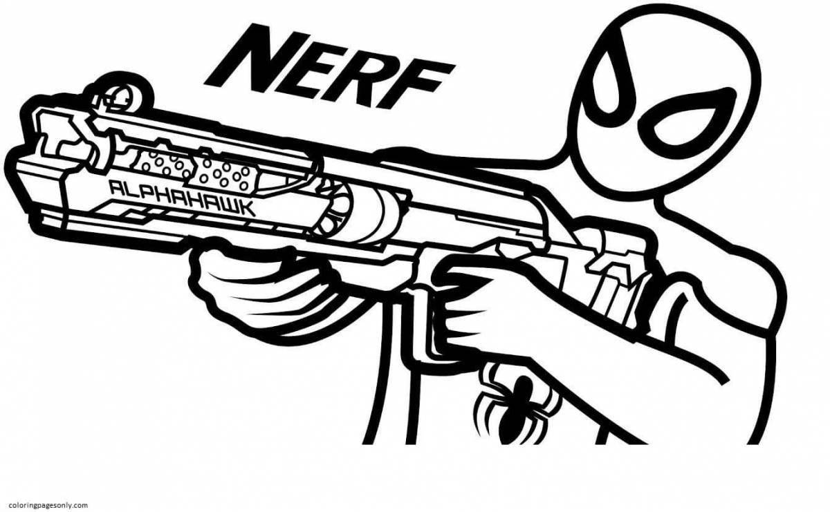 Great nerf coloring pages