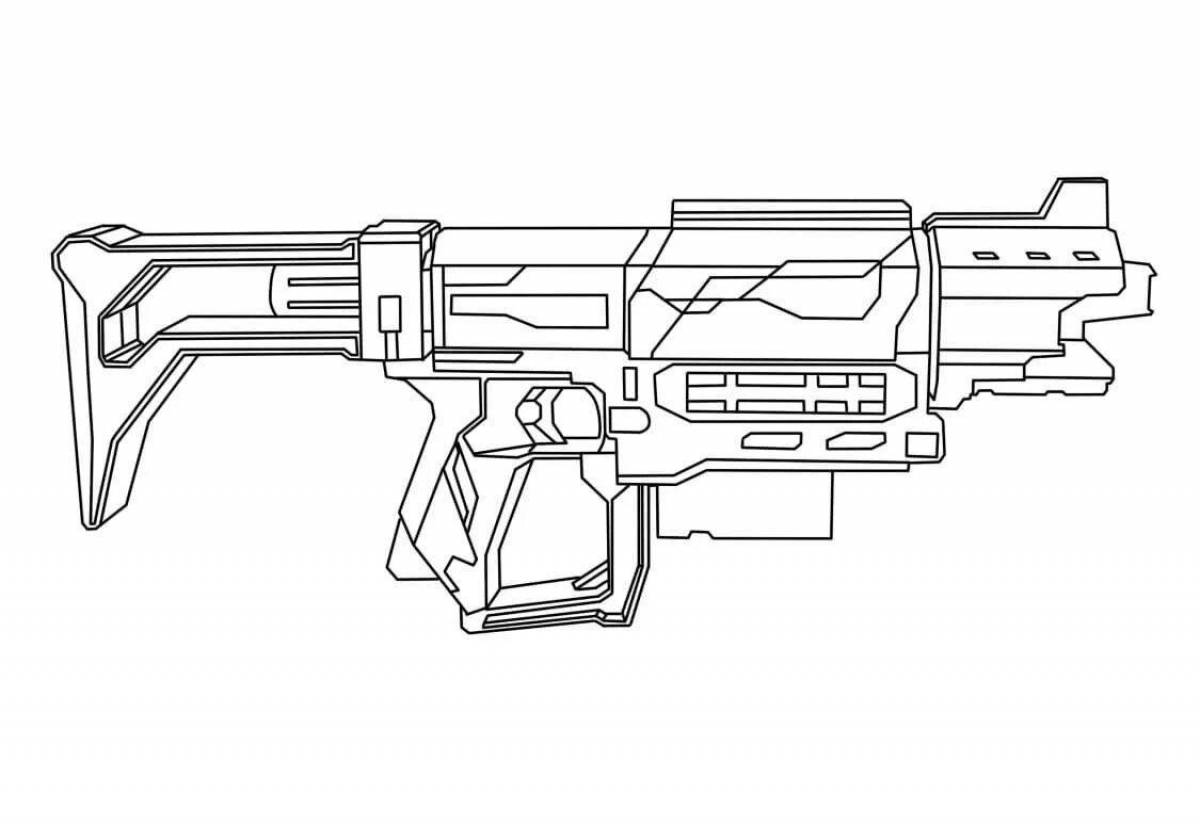 Impressive nerf coloring pages