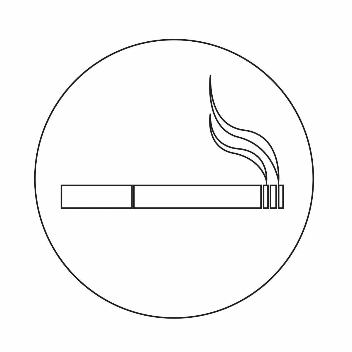 Анимированная страница раскраски сигарет