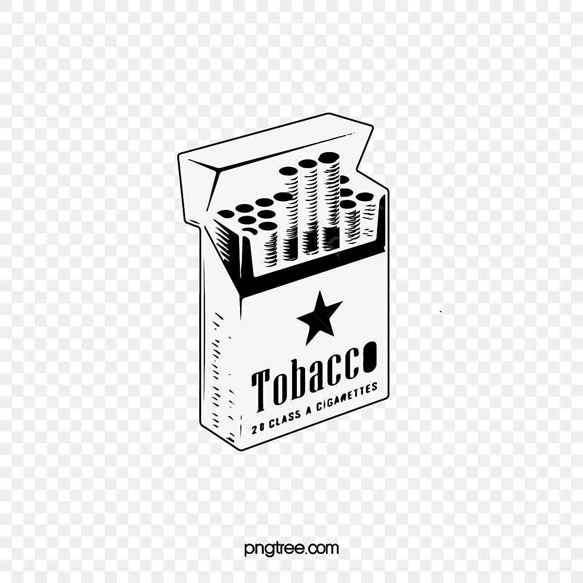 Coloring page amazing cigarettes
