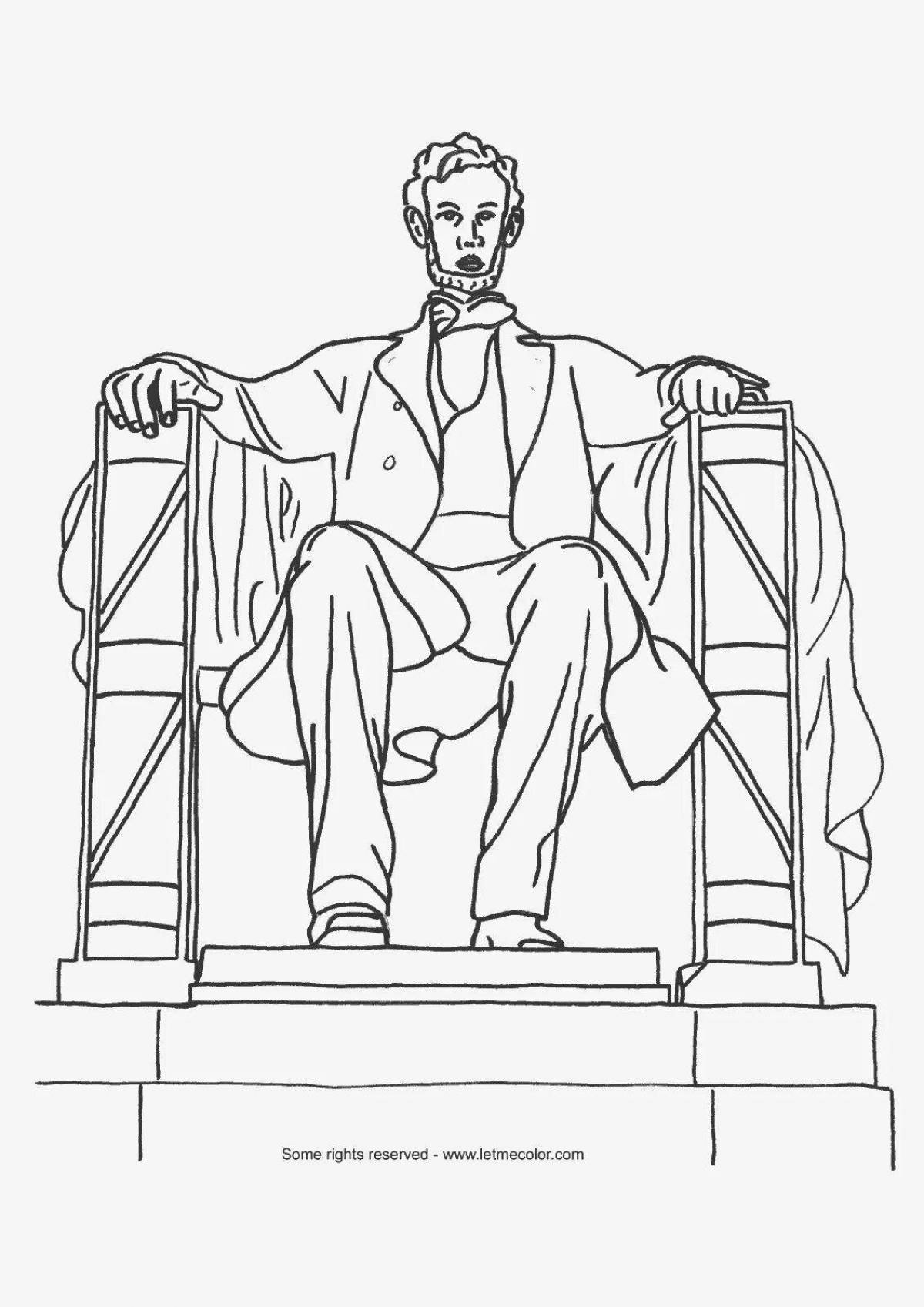 Obelisk monument coloring page