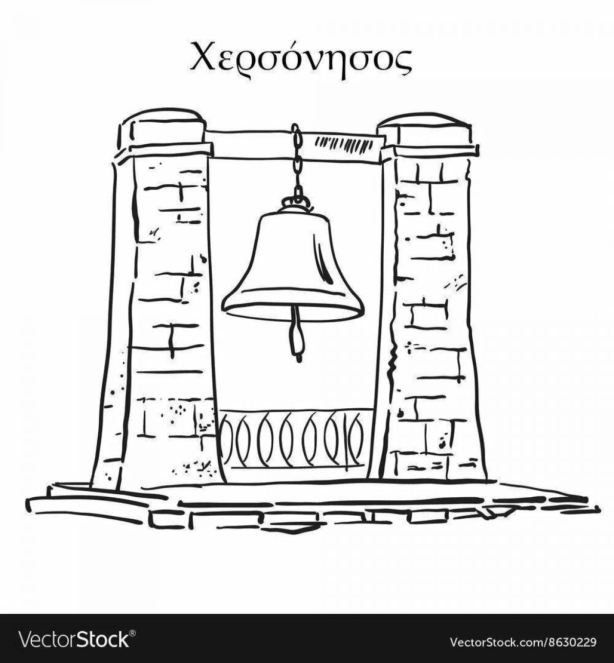 Exquisite obelisk coloring page