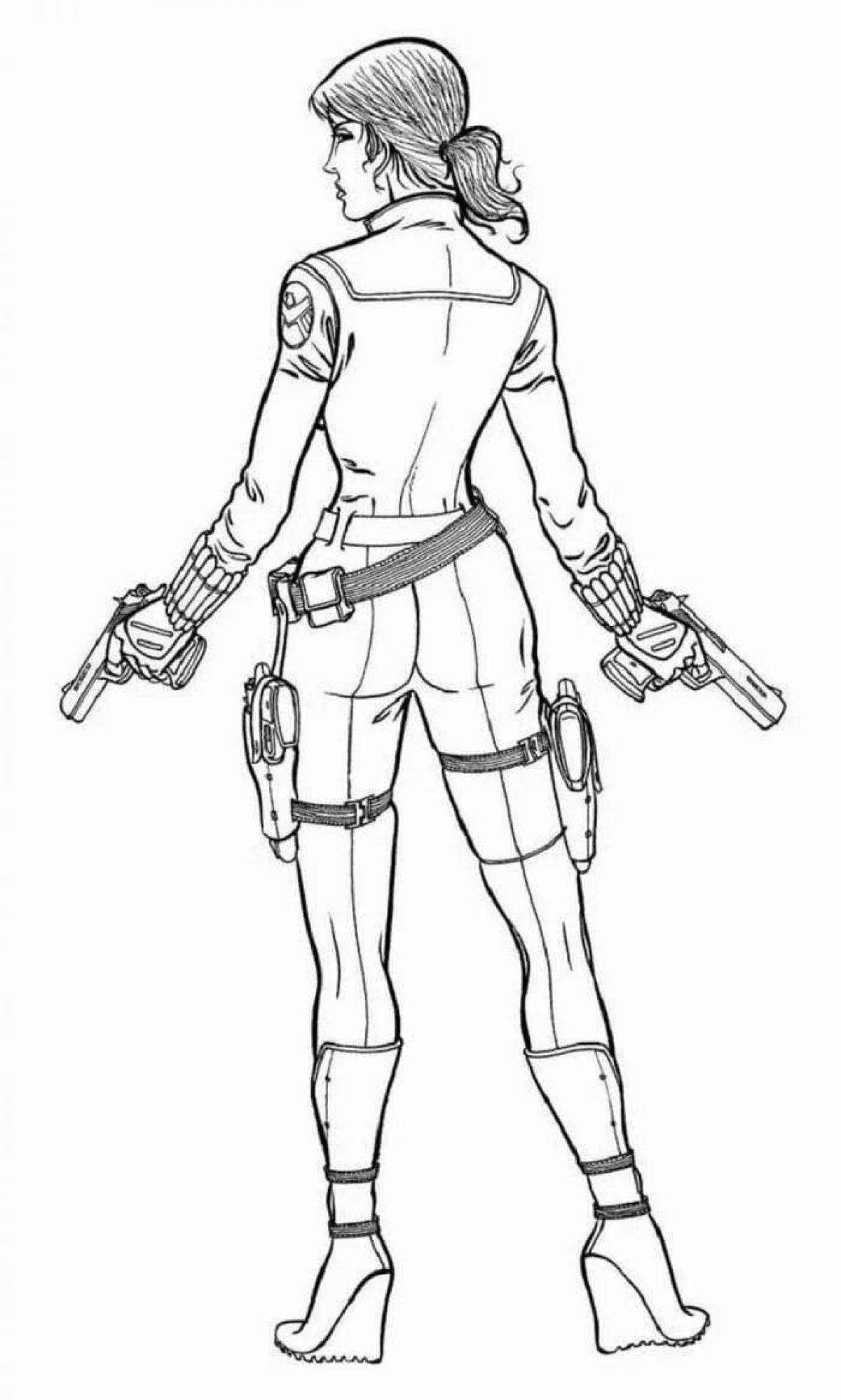 Photo Charming coloring natasha