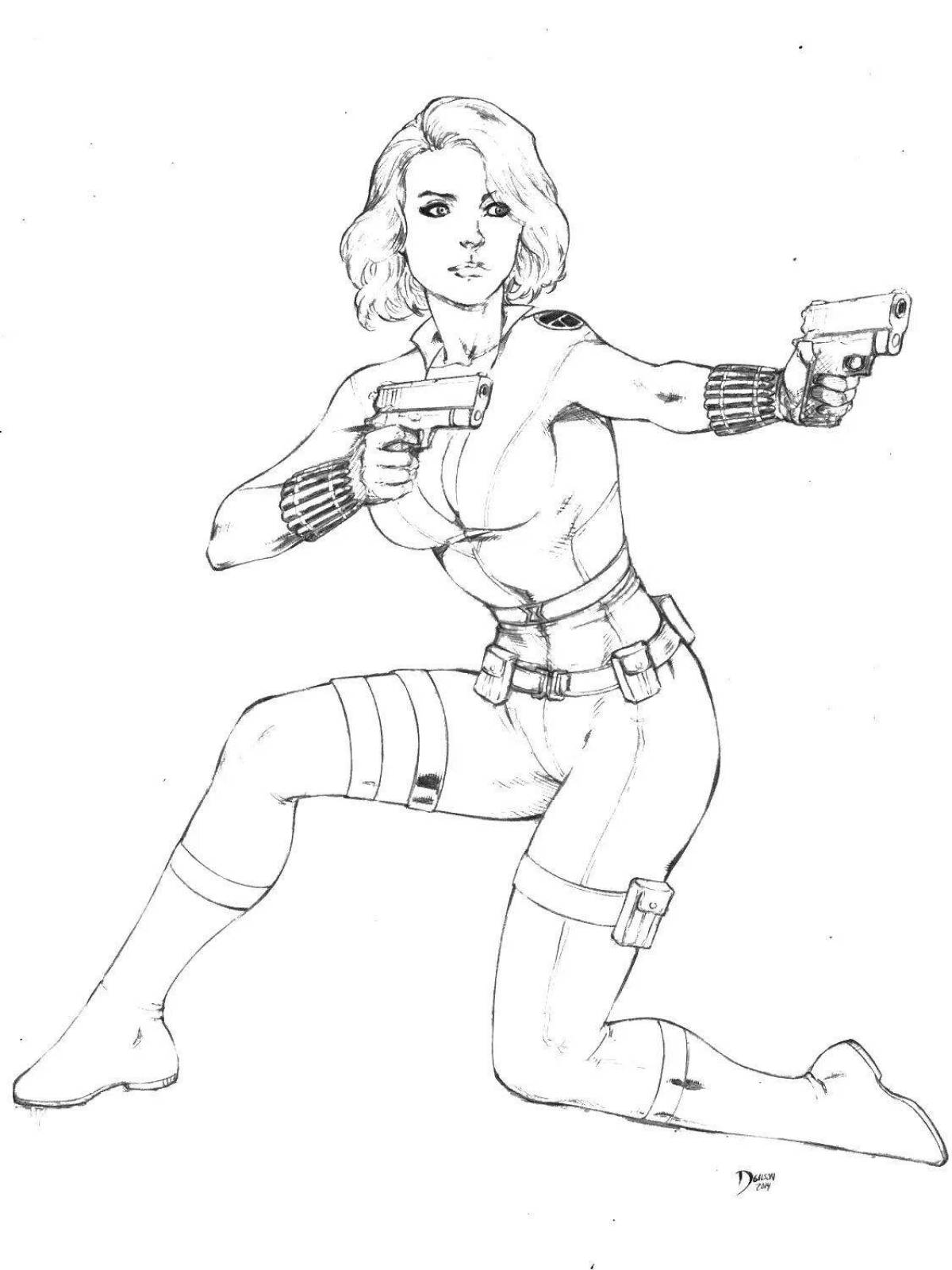 Photo Shinning coloring natasha