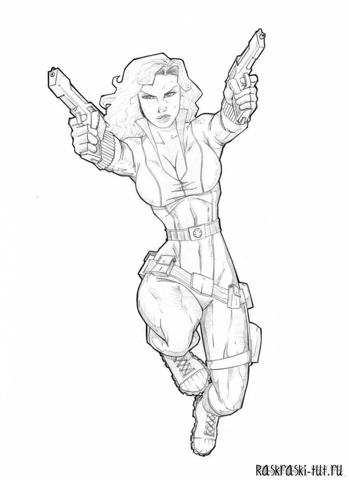 Photo Beautiful coloring natasha