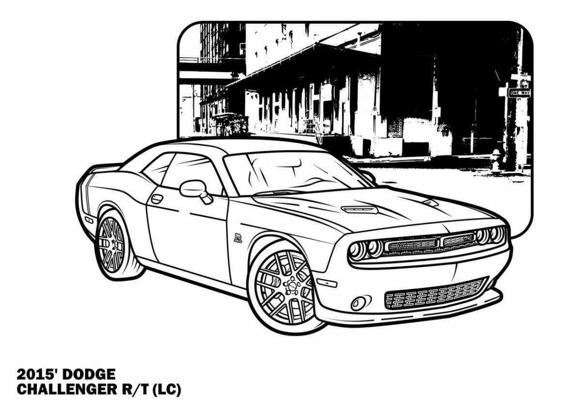 Fat Dodge Coloring Page