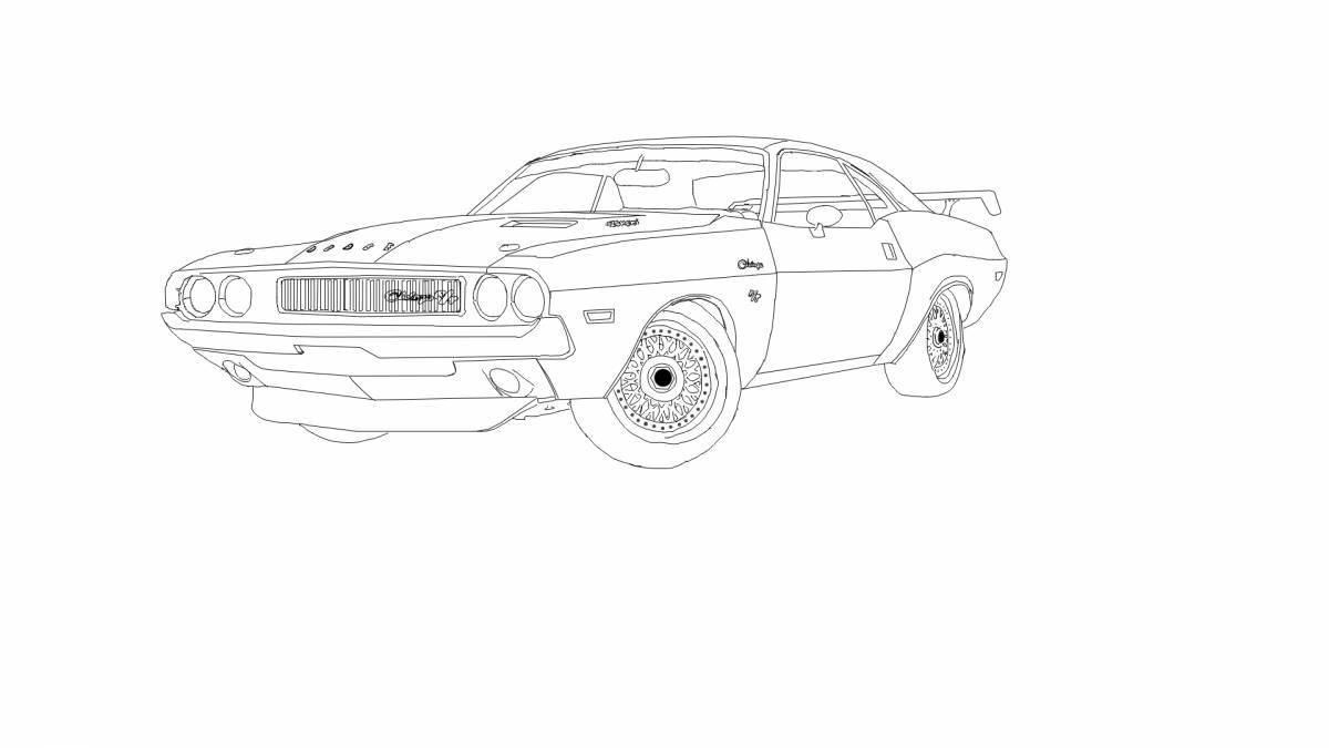 Dodge humorous coloring book