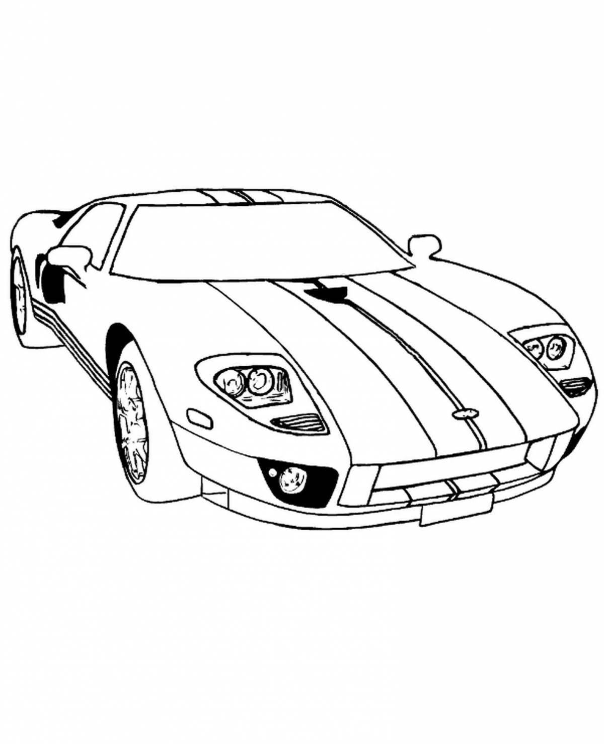 Dynamic dodge coloring page