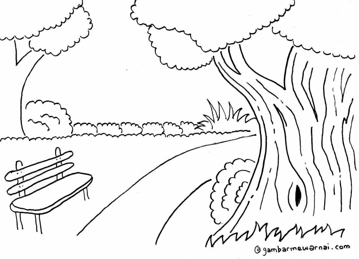 Refreshing stream coloring page