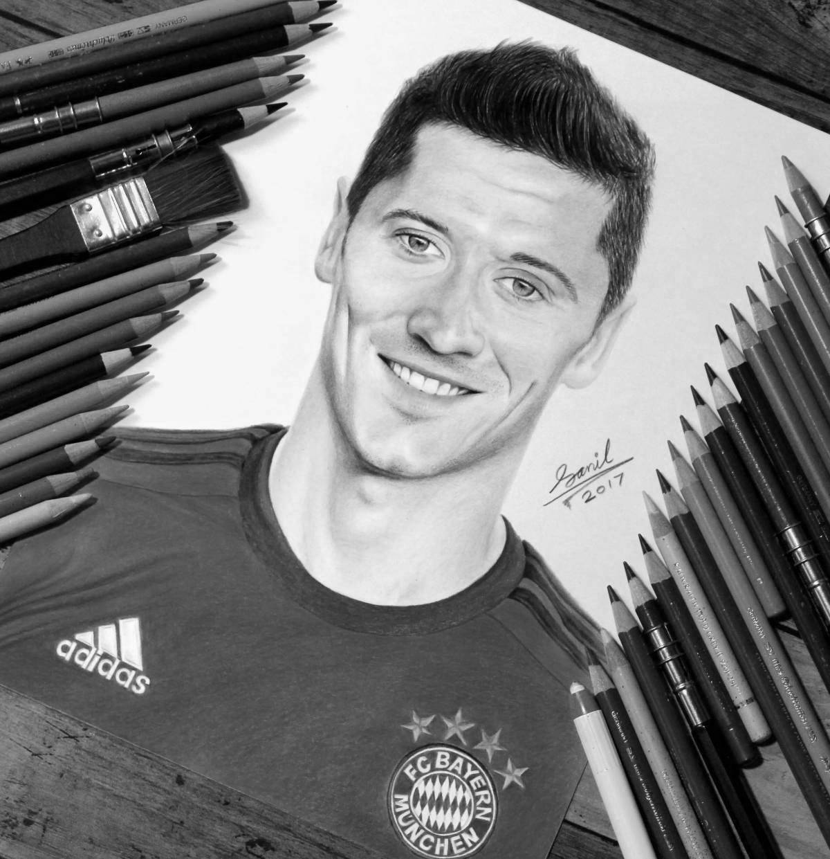 Incredible Lewandowski coloring