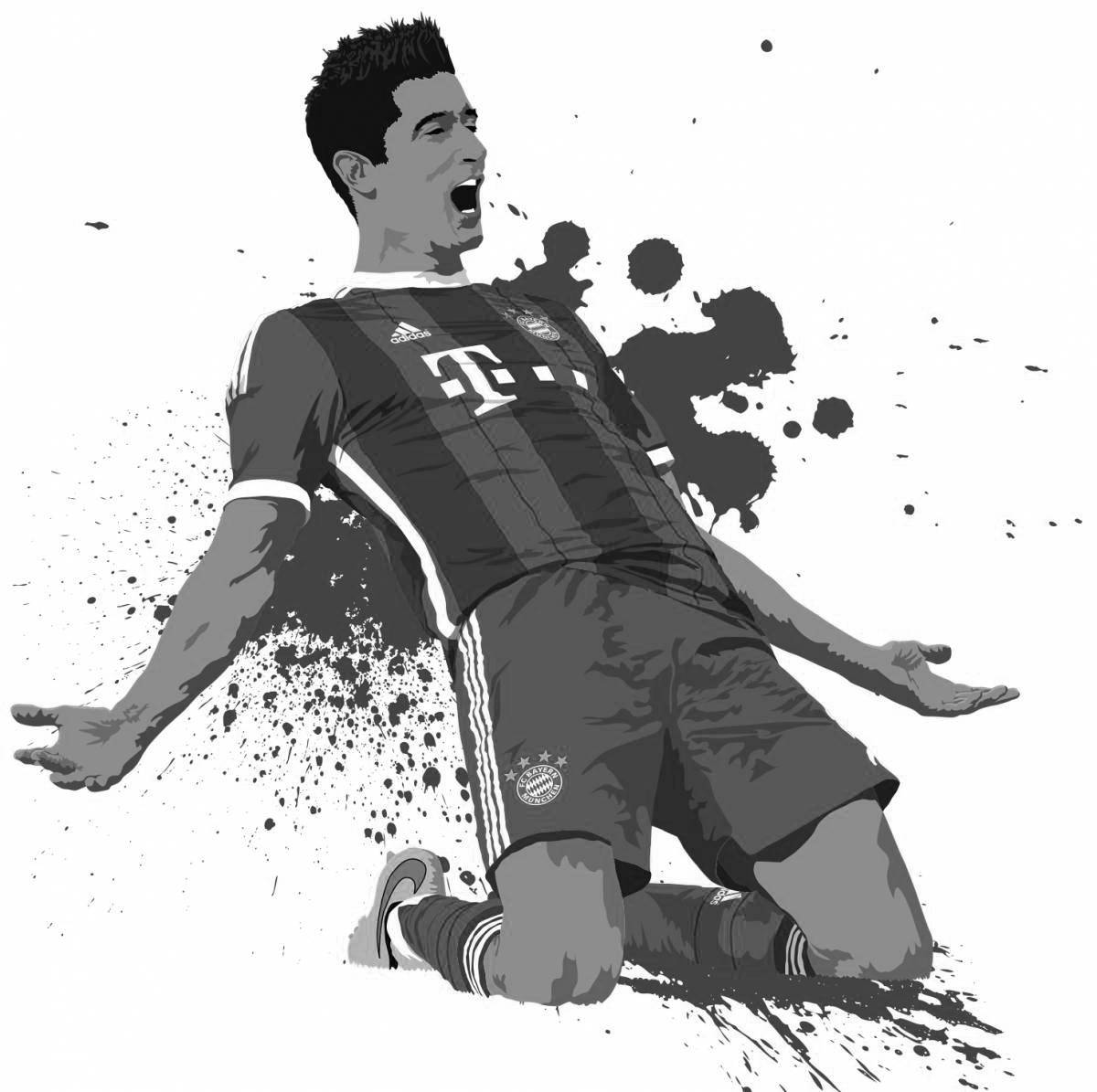 Cute lewandowski coloring