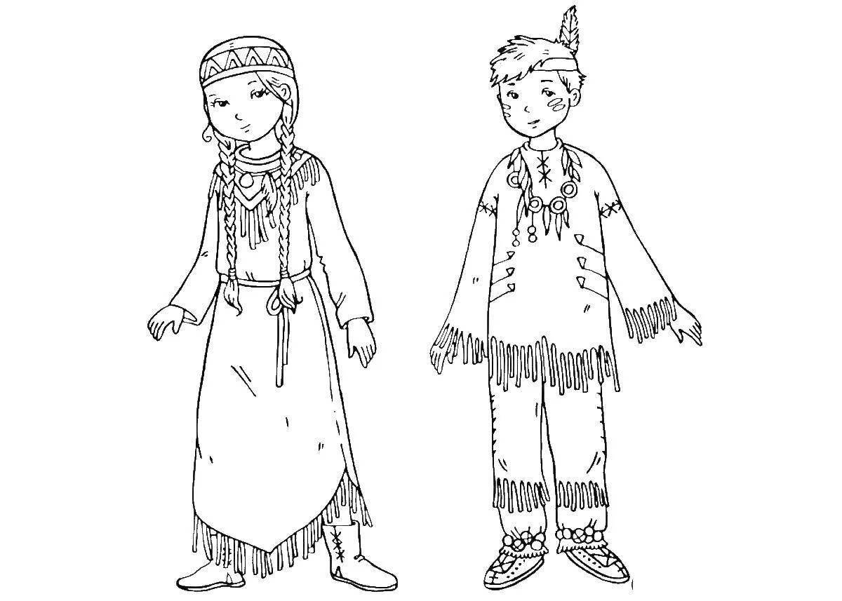 Funny Yakuts coloring pages
