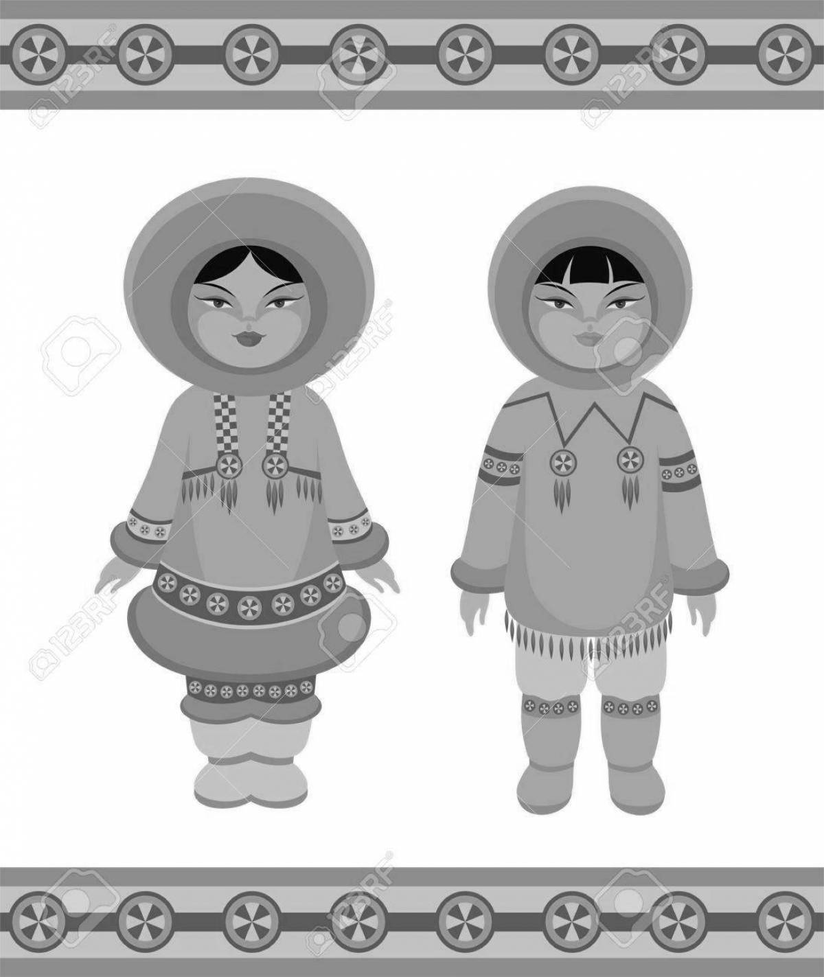 Charming yakuts coloring book