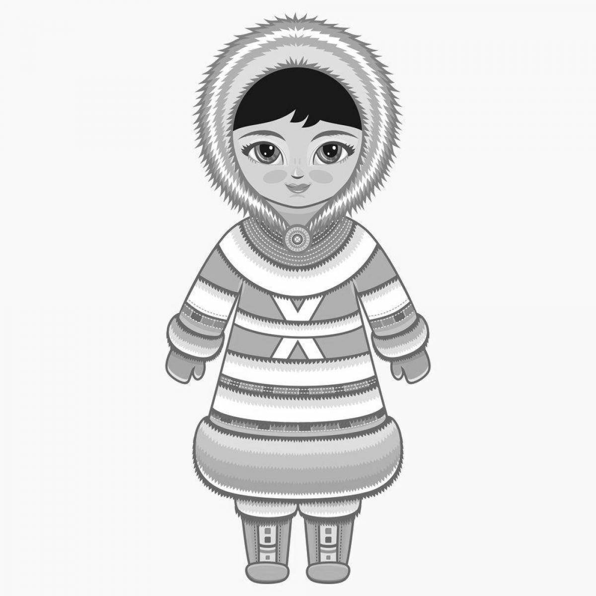 Photo Yakut amusing coloring pages