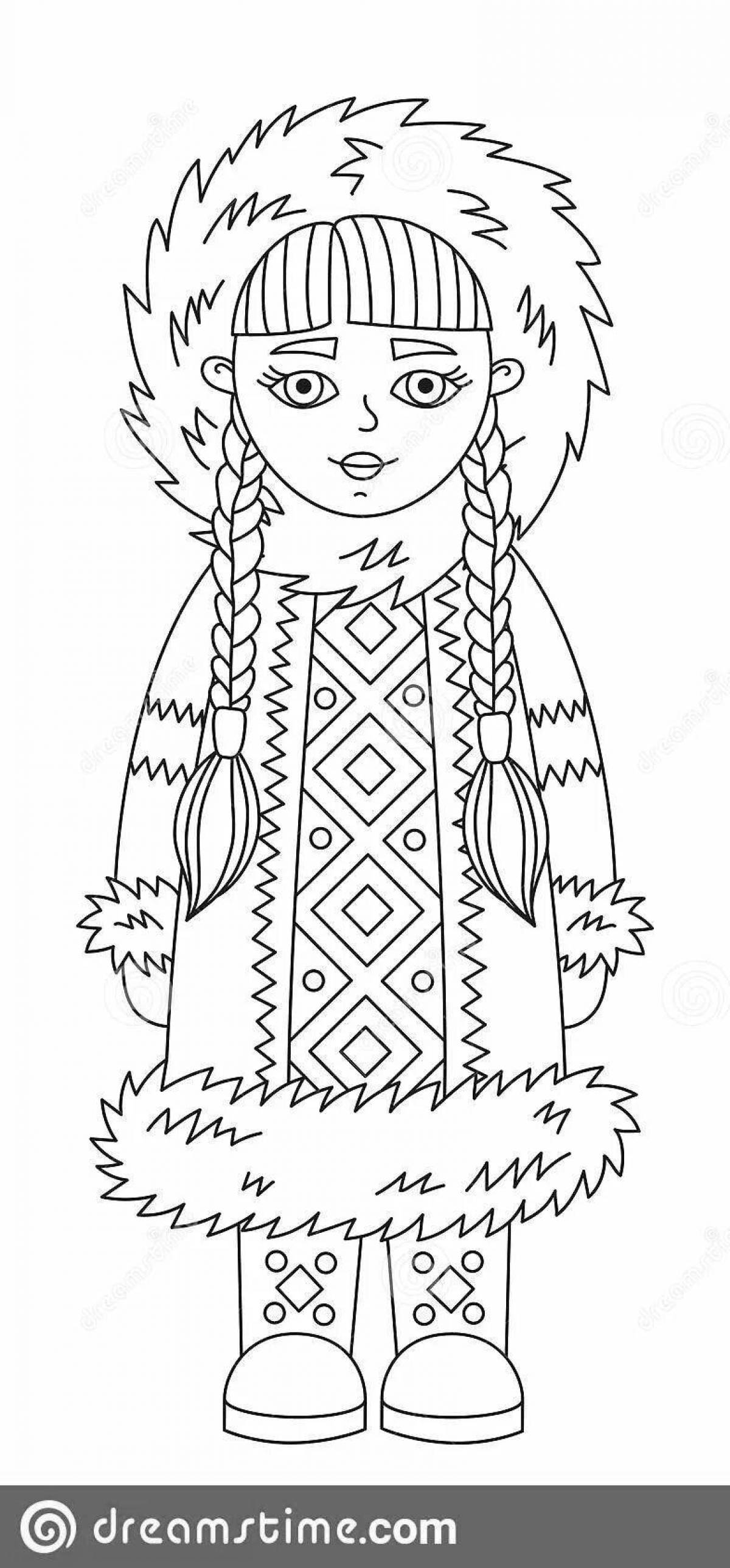 Coloring book glorious Yakuts