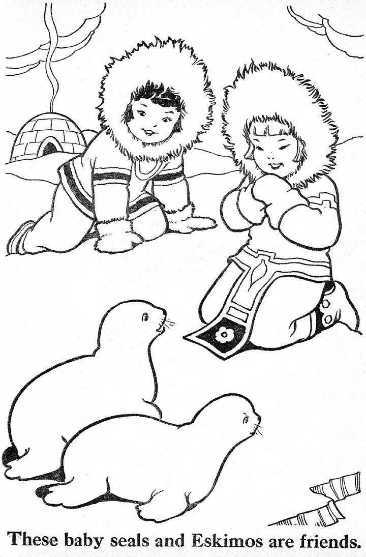 Coloring book exquisite Yakuts