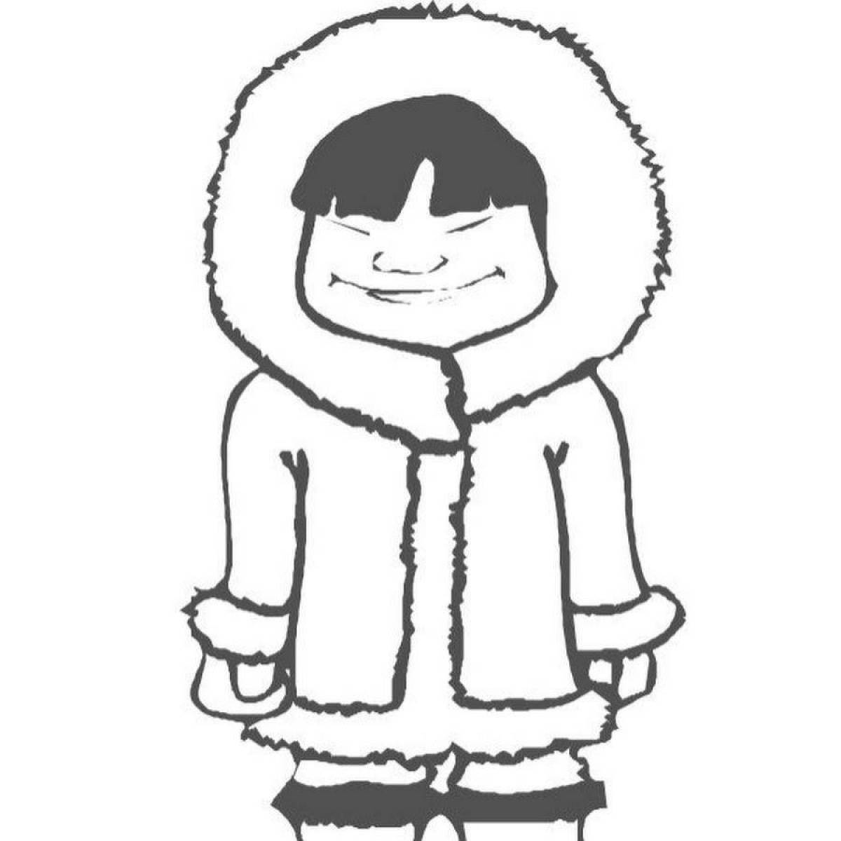 Photo Coloring majestic Yakuts