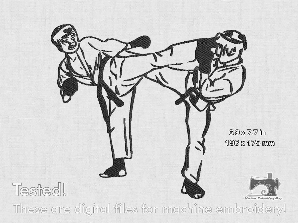 Great taekwondo coloring page