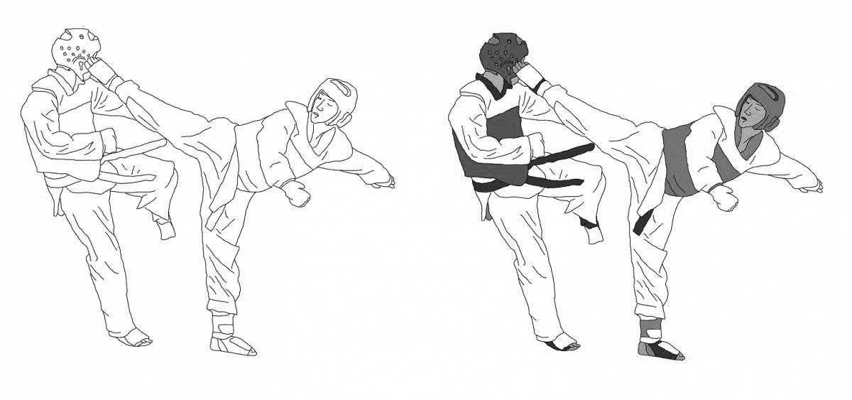 Taekwondo Logo, фотографии, рисунки, изображения, фотографии, без роялти