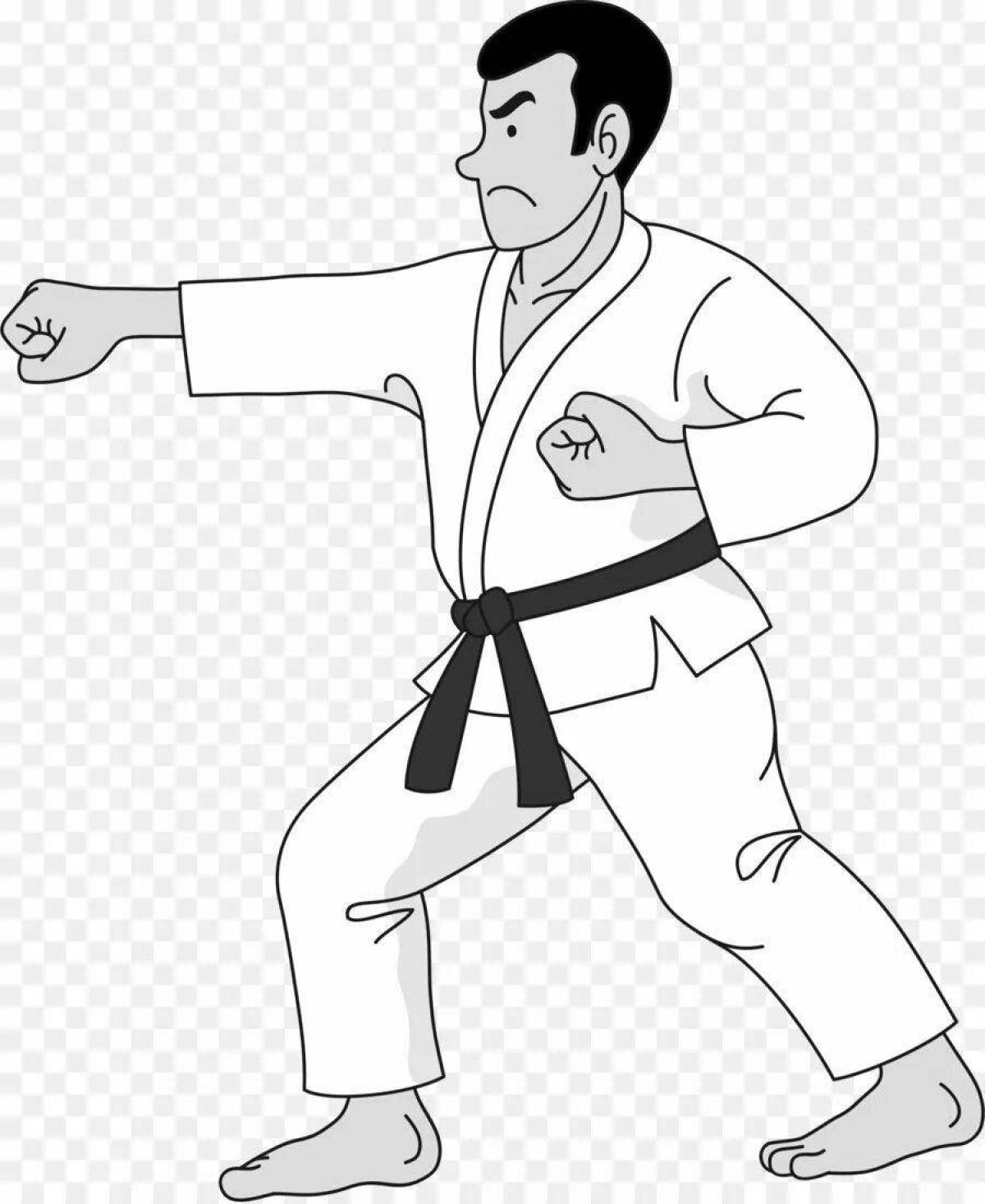 Taekwondo inspirational coloring book