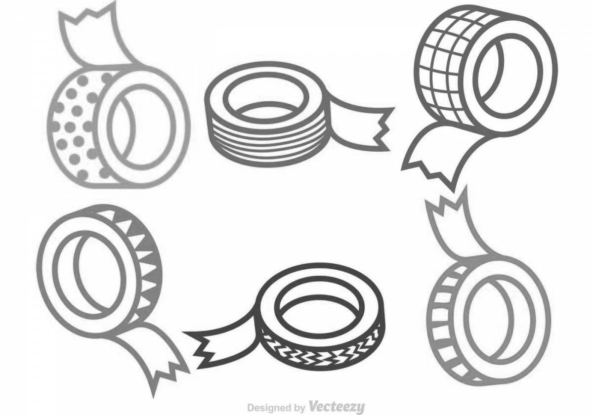 Photo Bright tape coloring