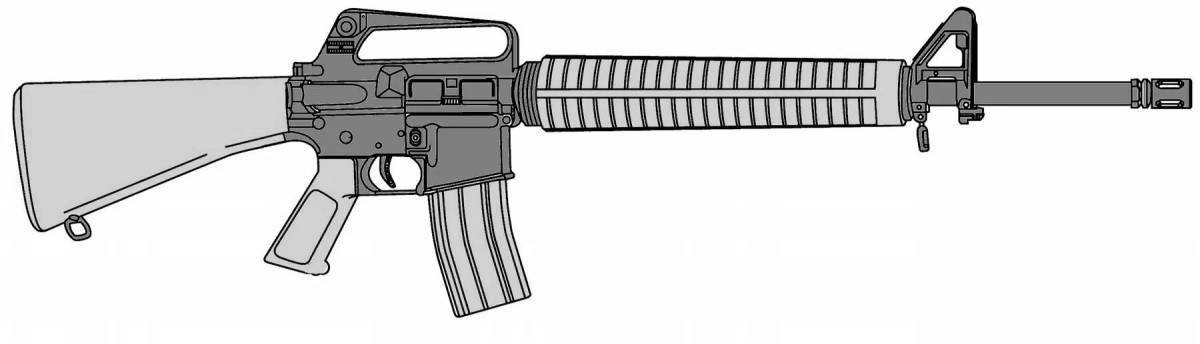 Остроумная раскраска m16