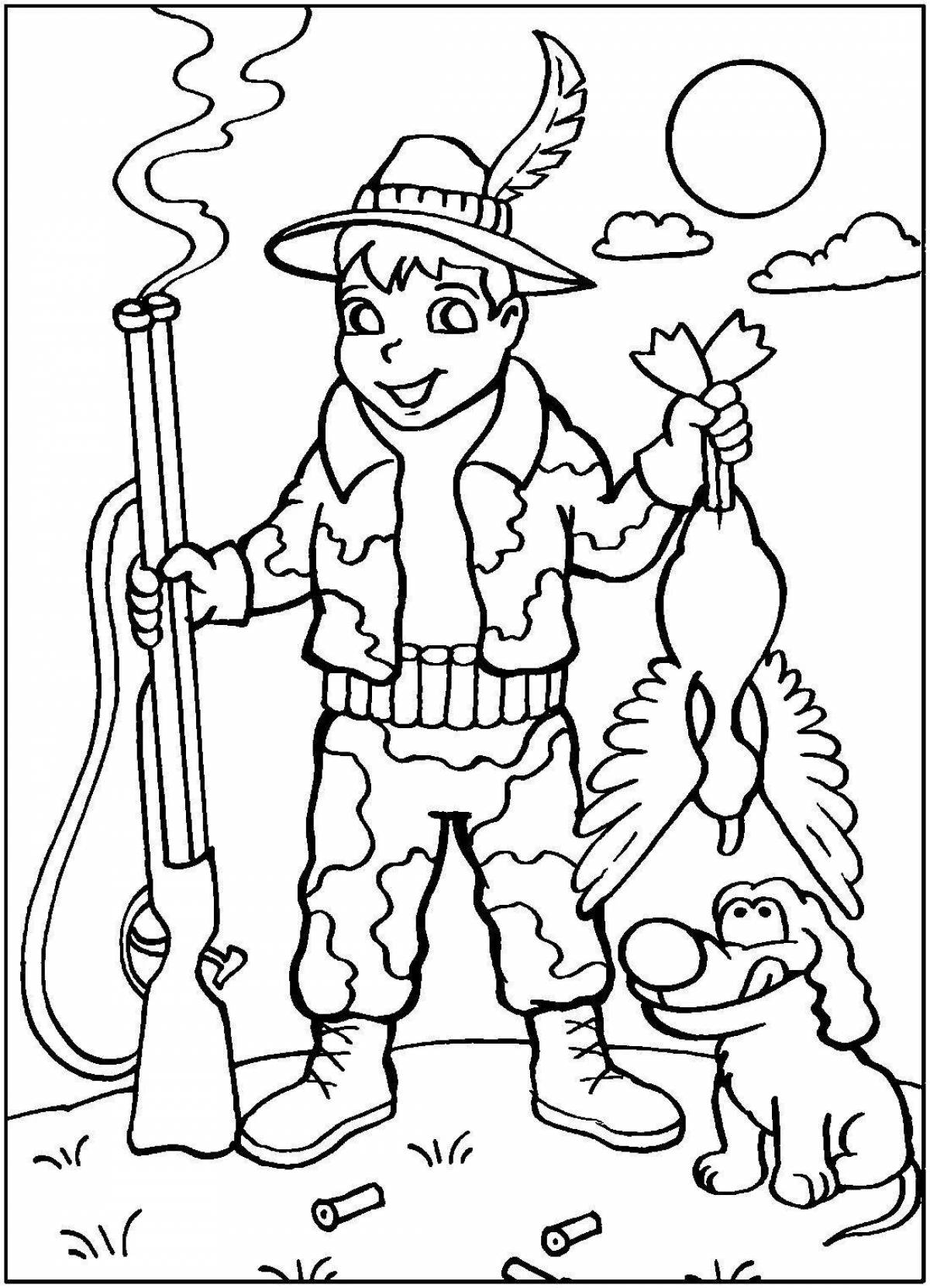 Раскраска Красочная страница-раскраска forester