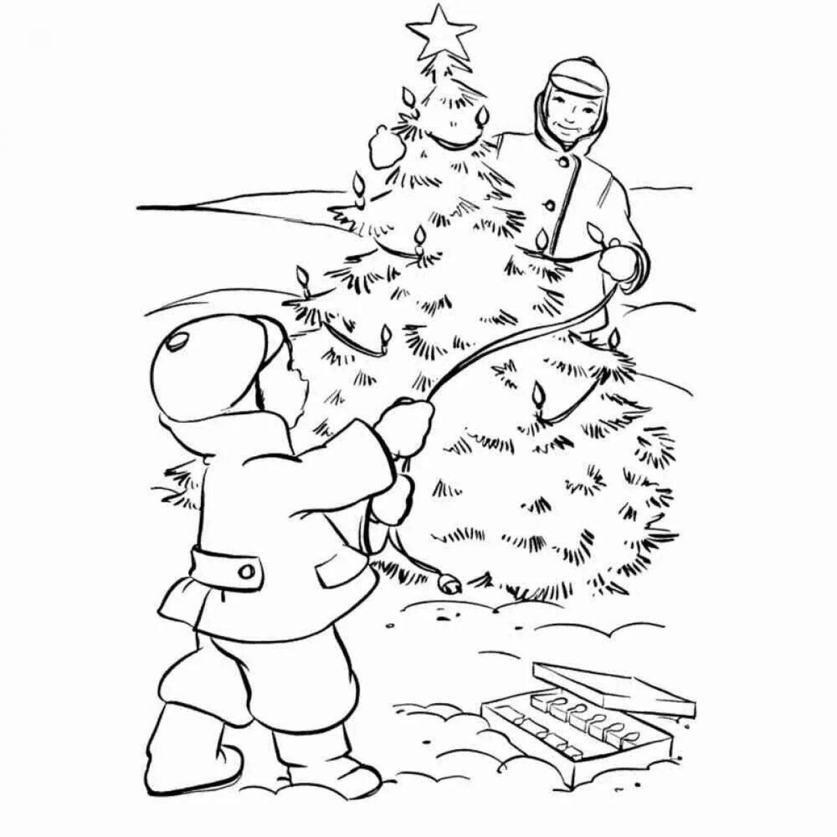 Раскраска Раскраска ослепительный лесник