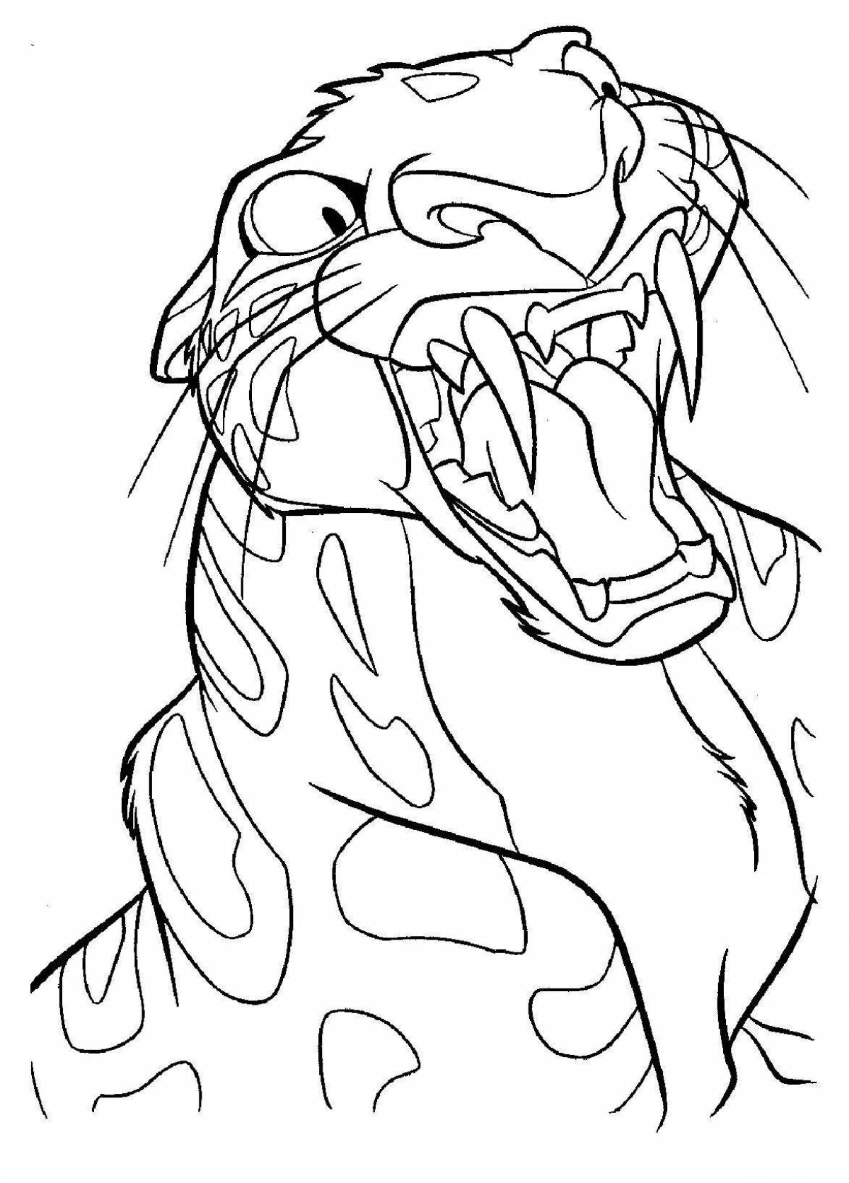 Раскраска Впечатляющая раскраска шерхан