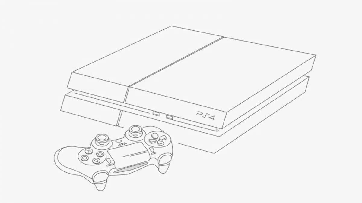 Раскраска Потрясающая раскраска ps5