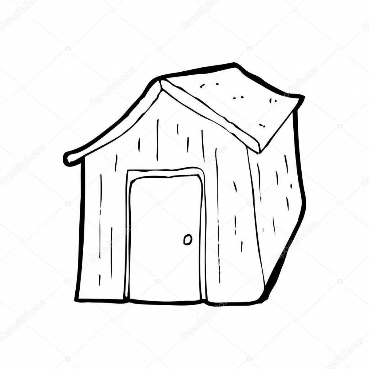 Раскраска Живая страница раскраски амбара