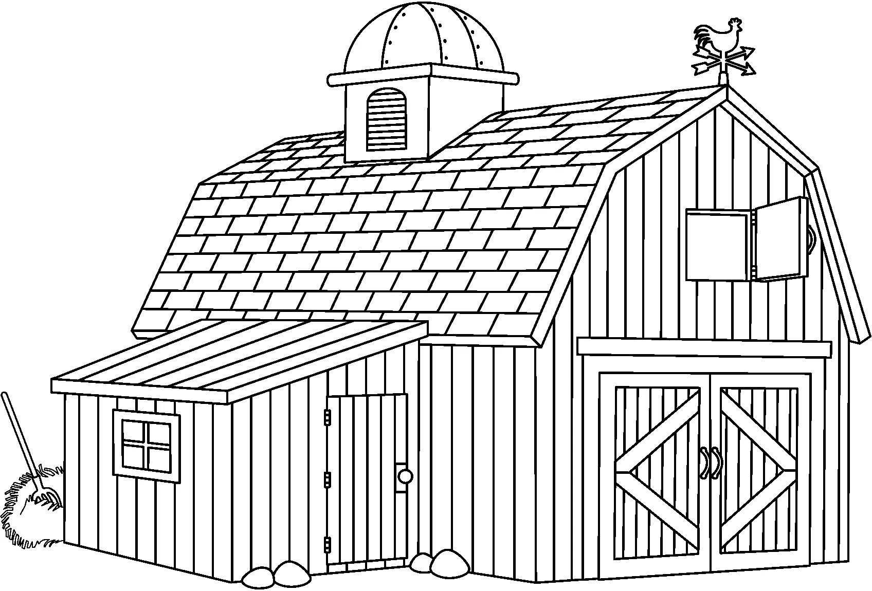 Раскраска Хлев #2
