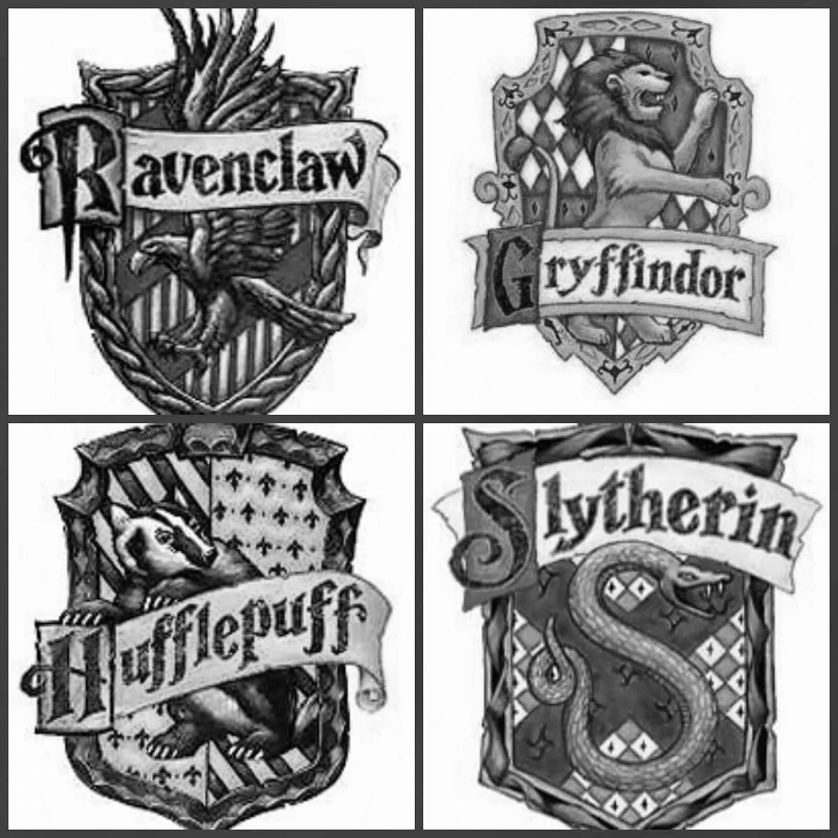 Ravenclaw colorful coloring