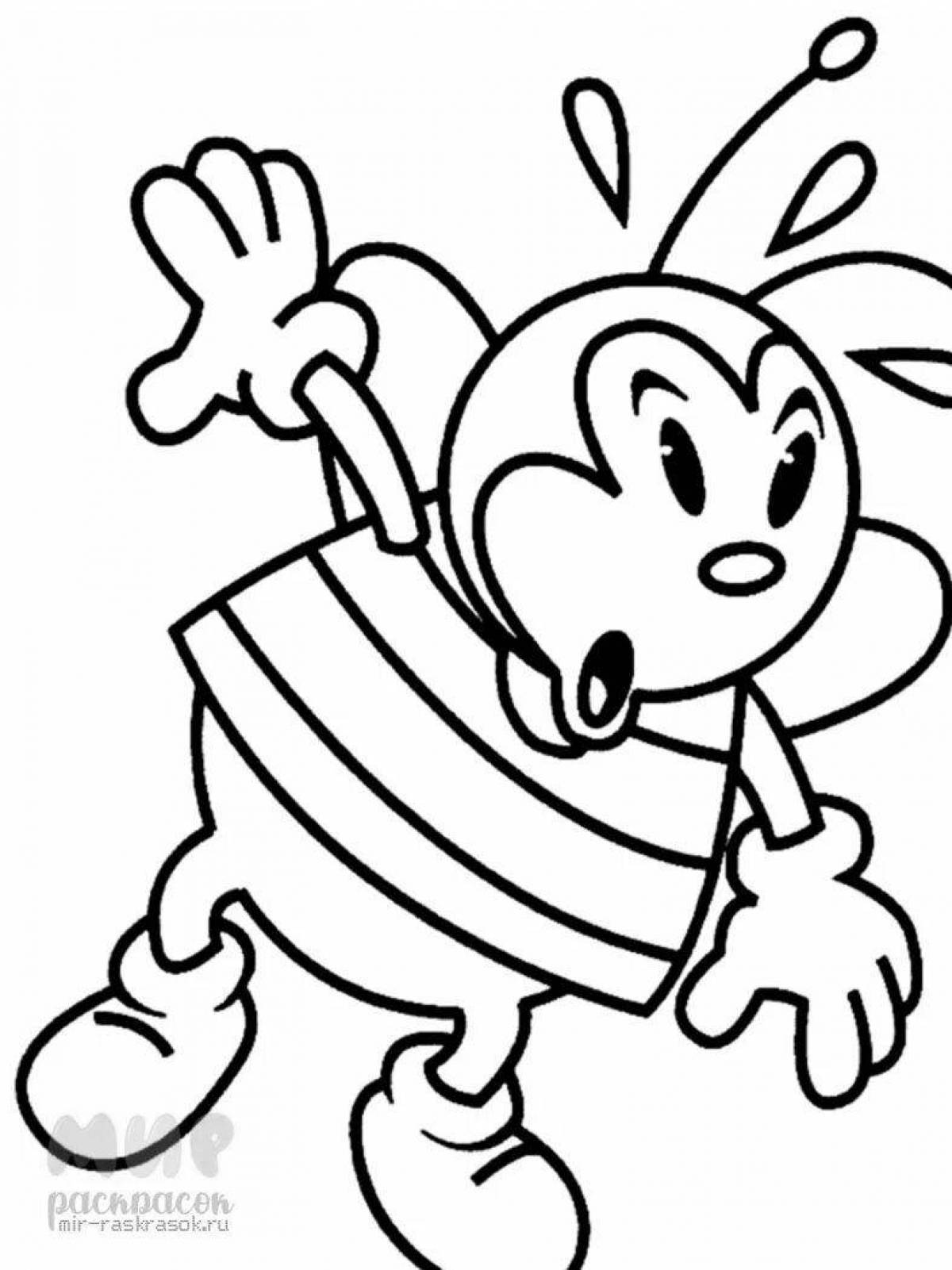 Humorous beekeeper coloring book