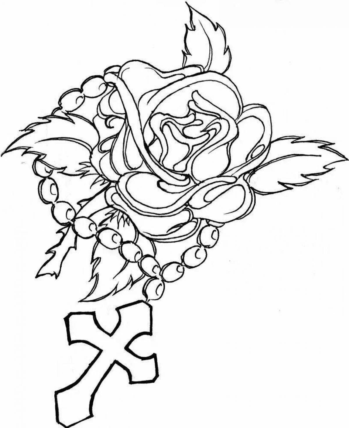 Bold tattoo coloring pages