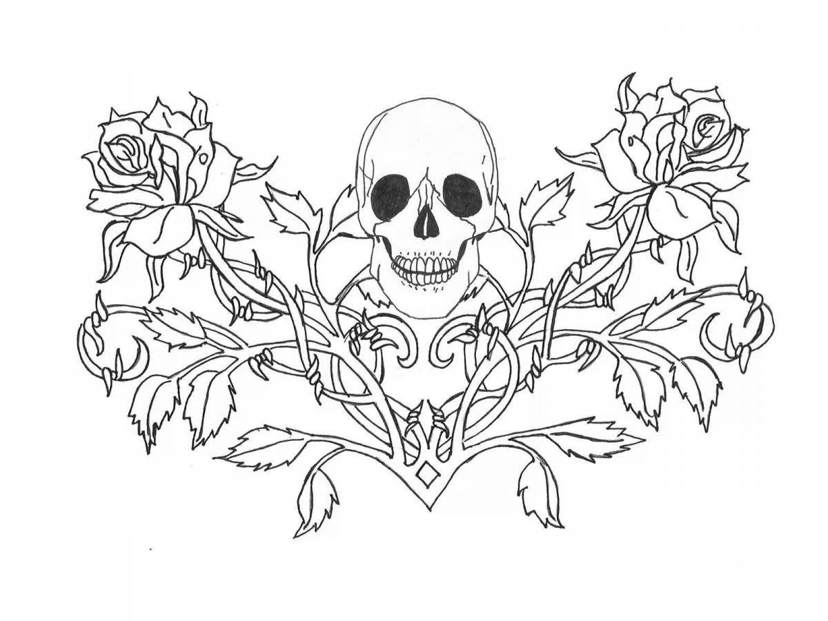 Exquisite tattoo coloring pages