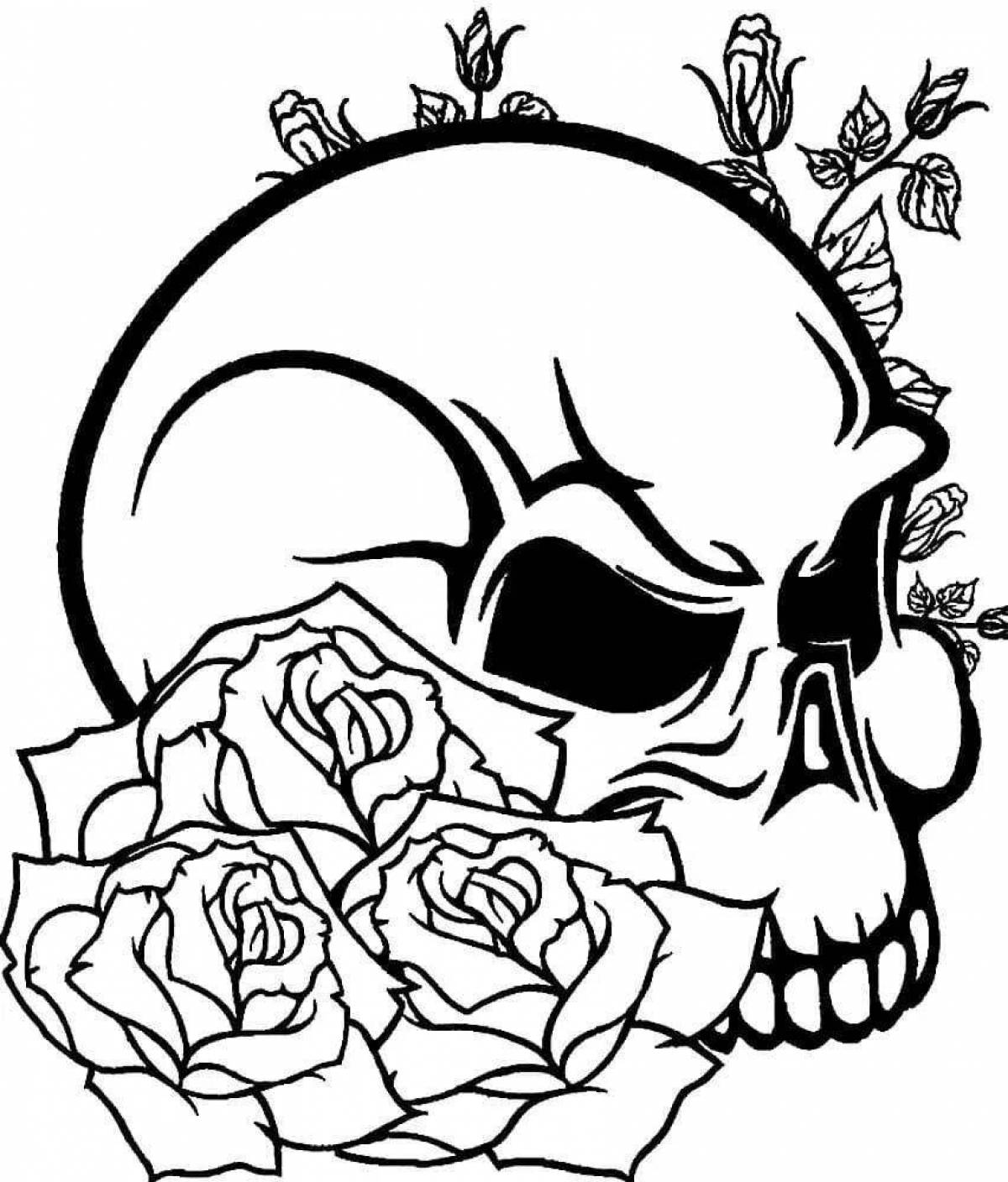Attractive tattoo coloring pages