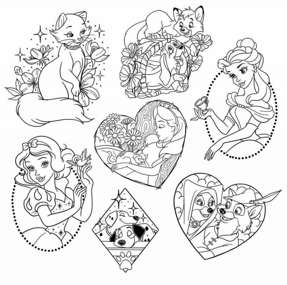 Amazing tattoo coloring pages