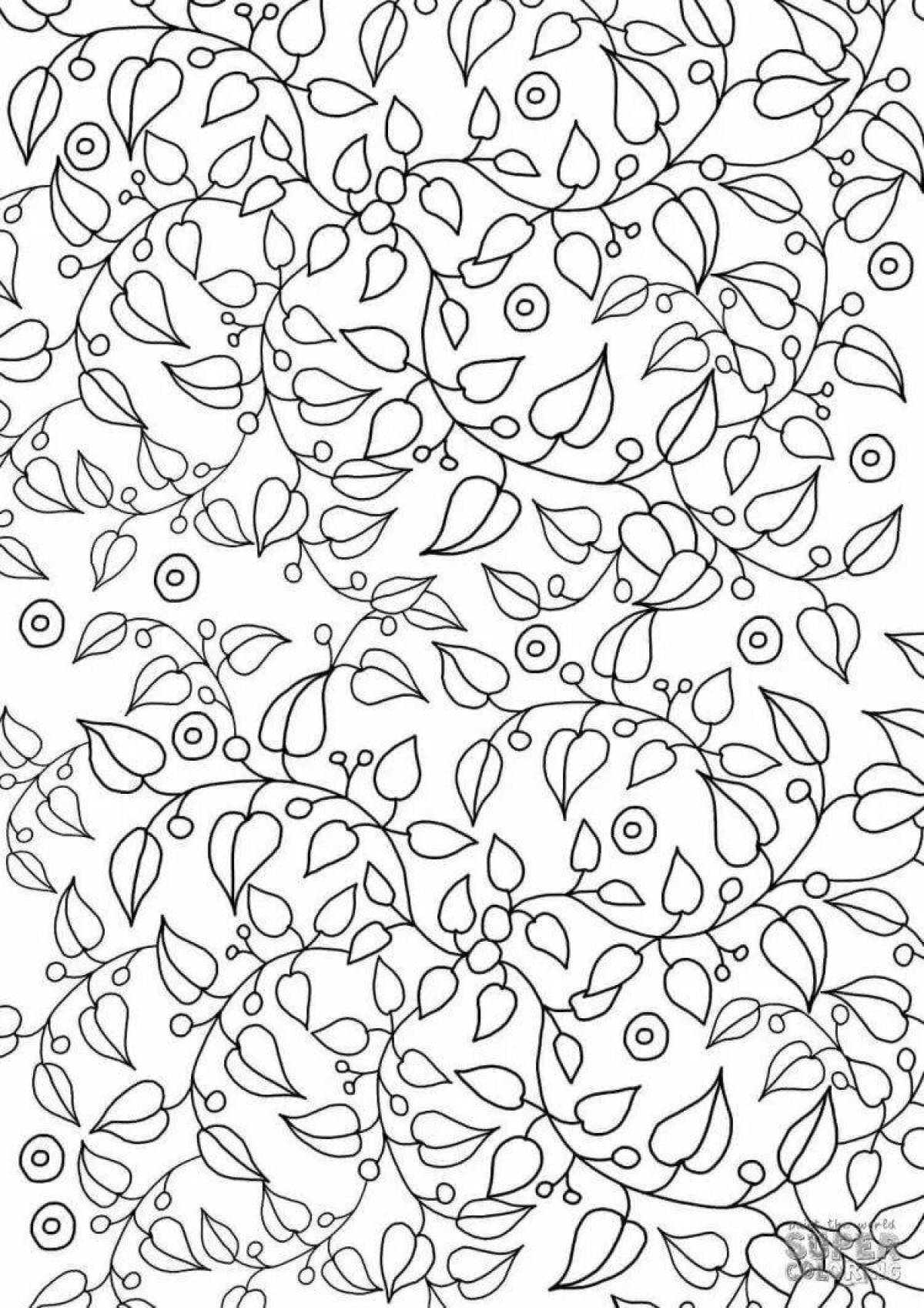 Ornate coloring templates