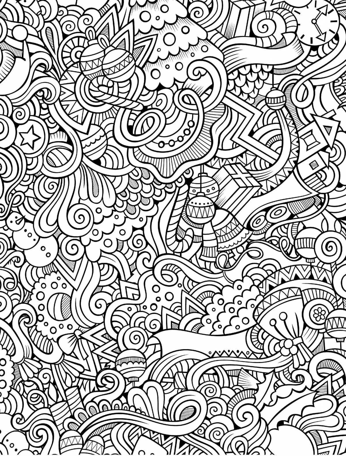 Detailed coloring templates