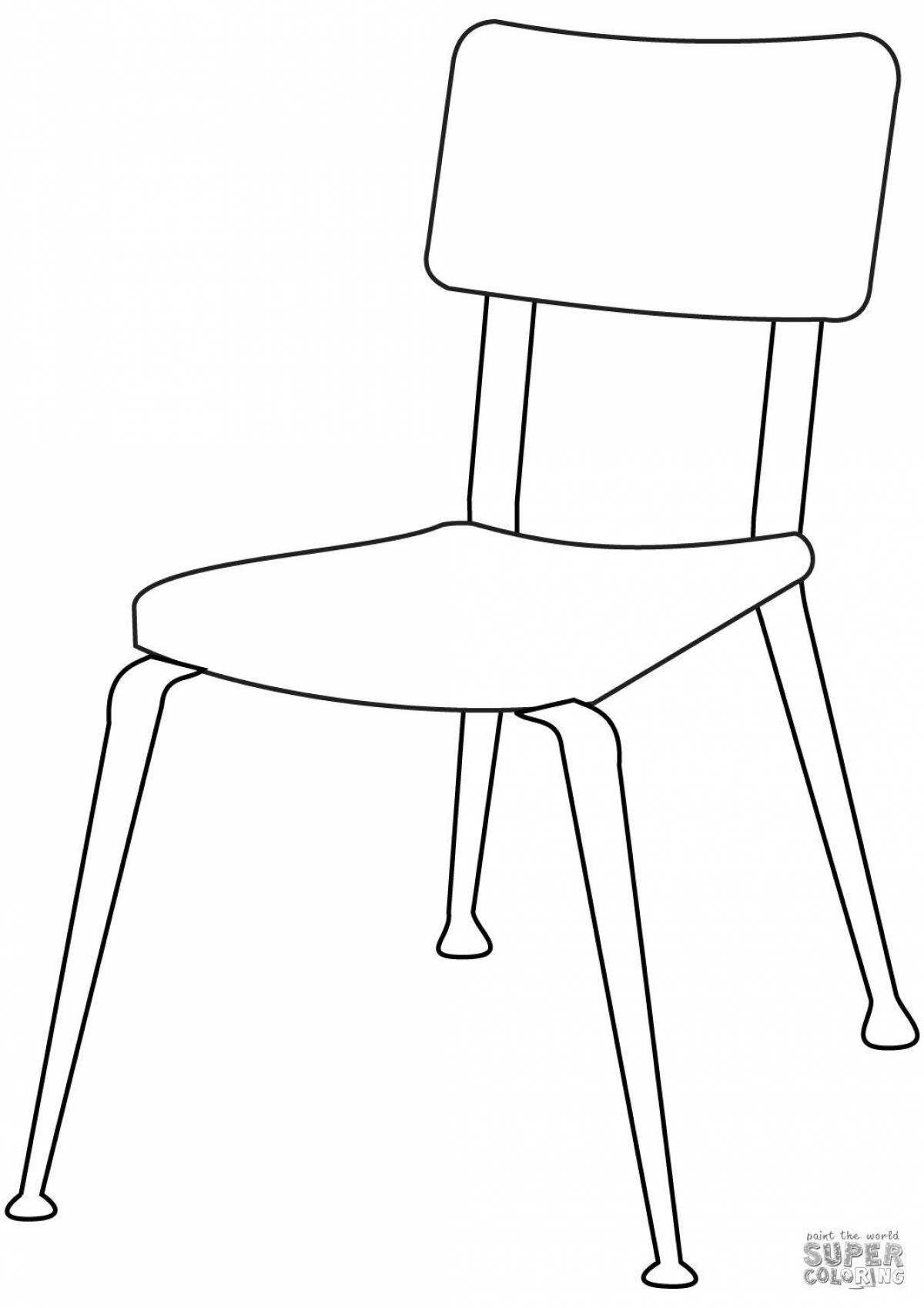 Fat chair coloring page