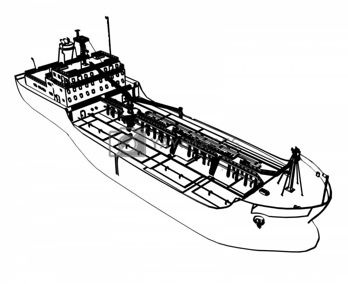 Схематичное изображение судна
