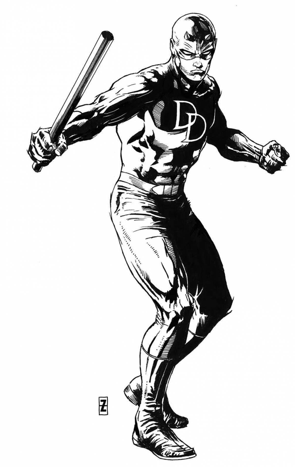 Daredevil coloring page - majestic