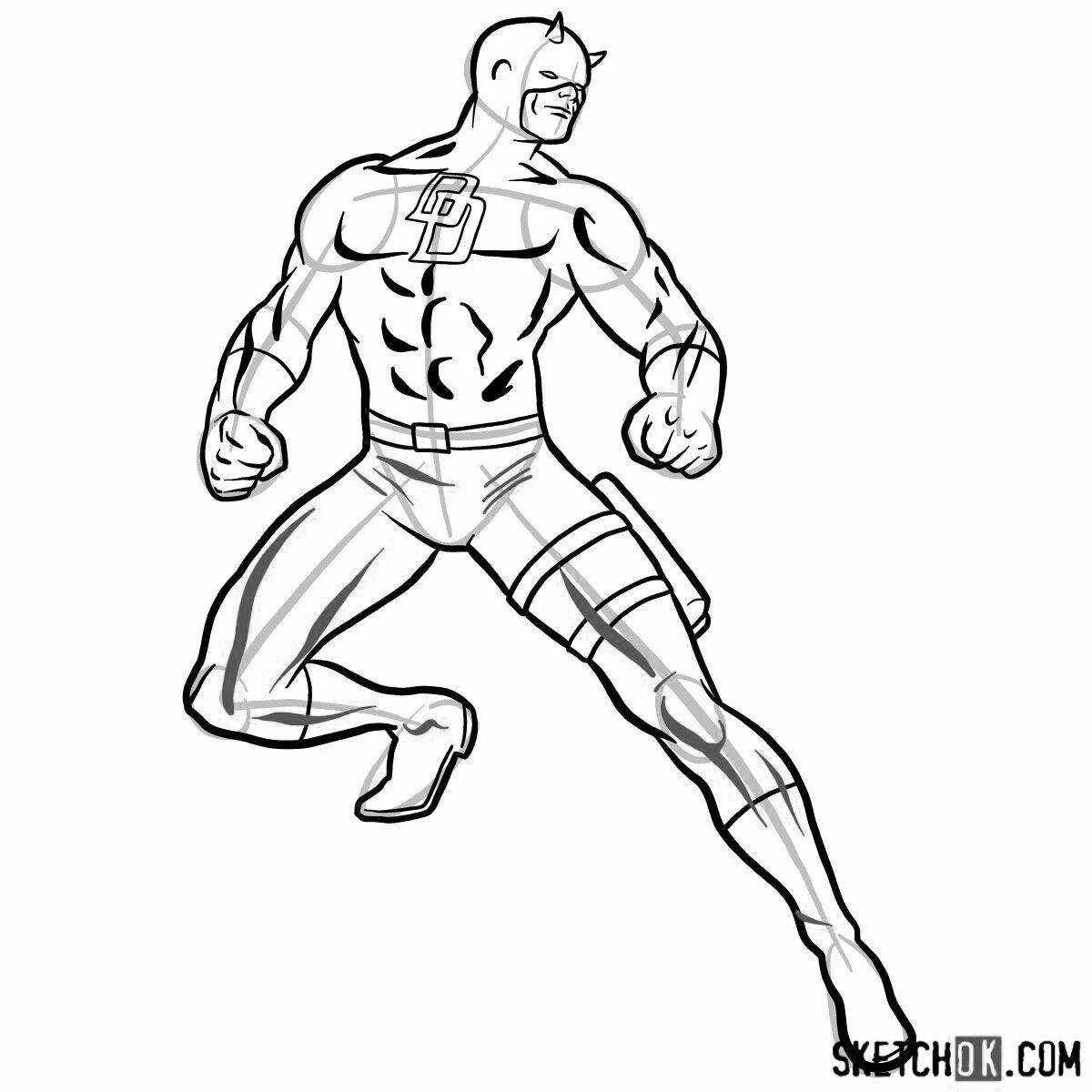 Daredevil coloring page - great