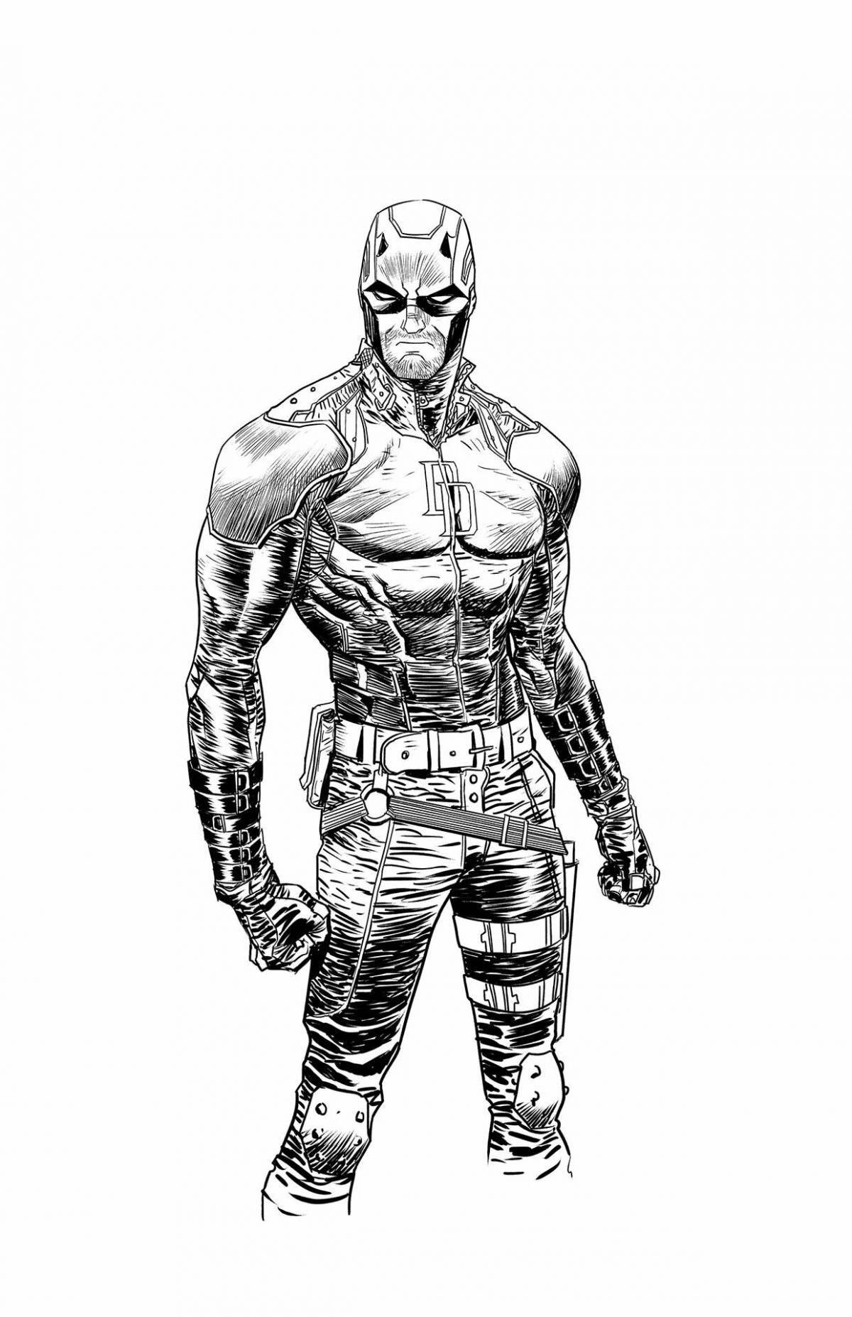 Daredevil coloring page - brilliant