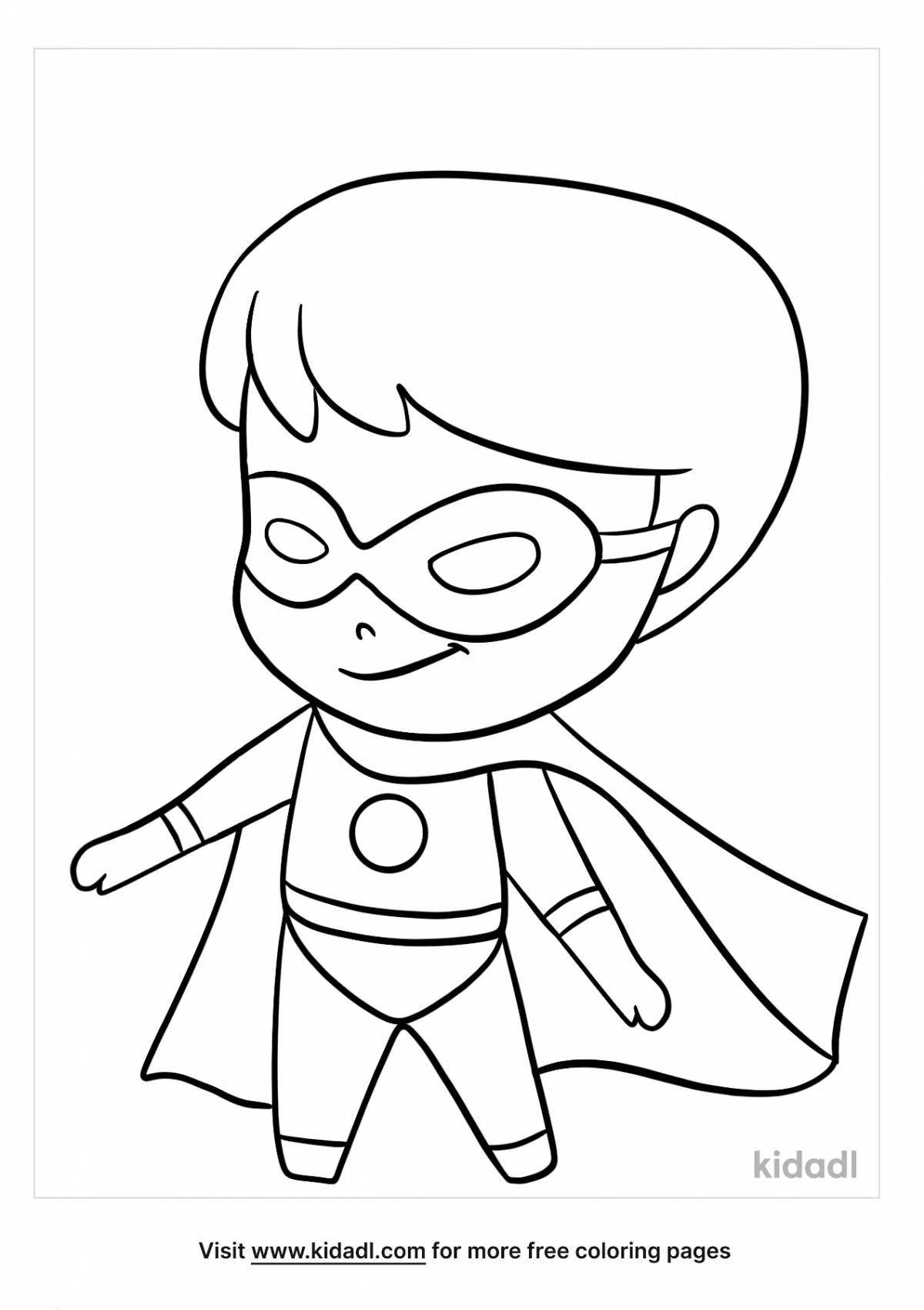 Coloring Daredevil - luminous