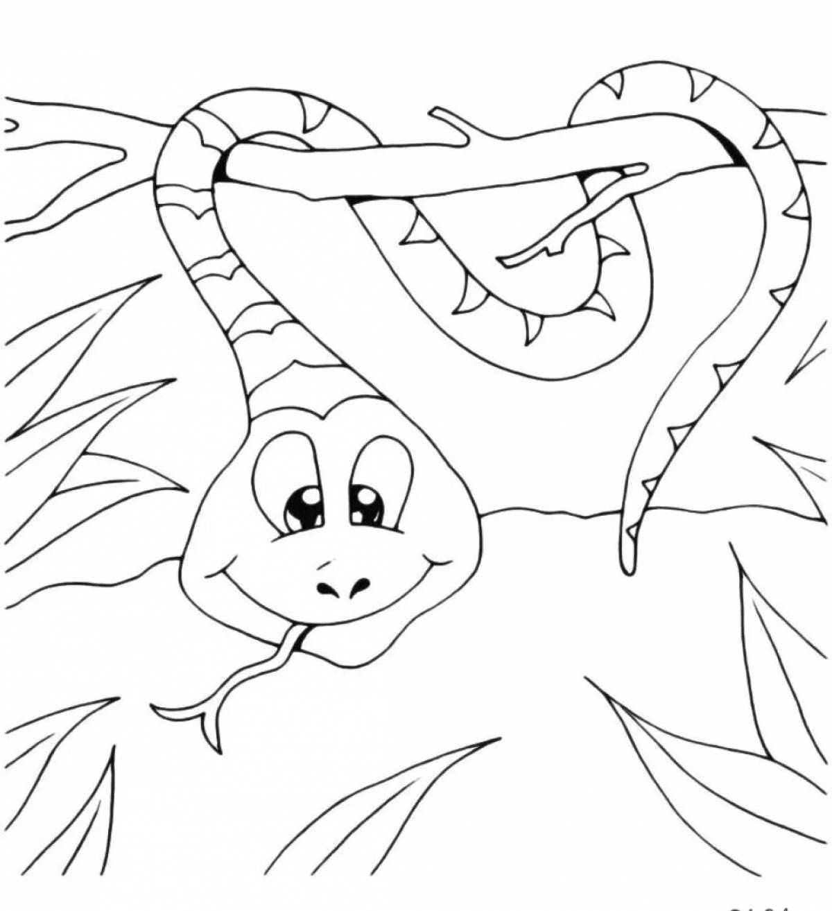 Kaa's amazing coloring page